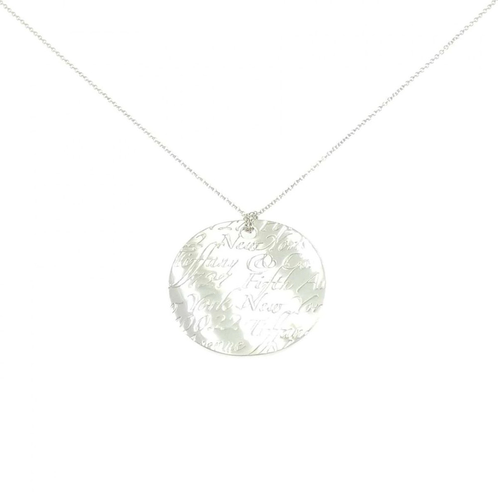 Tiffany Co Notes Round Necklace Sterling Silver